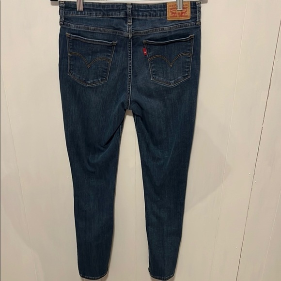 Levi's 711 Skinny Size 30 Blue Jeans Excellent - Picture 3 of 6